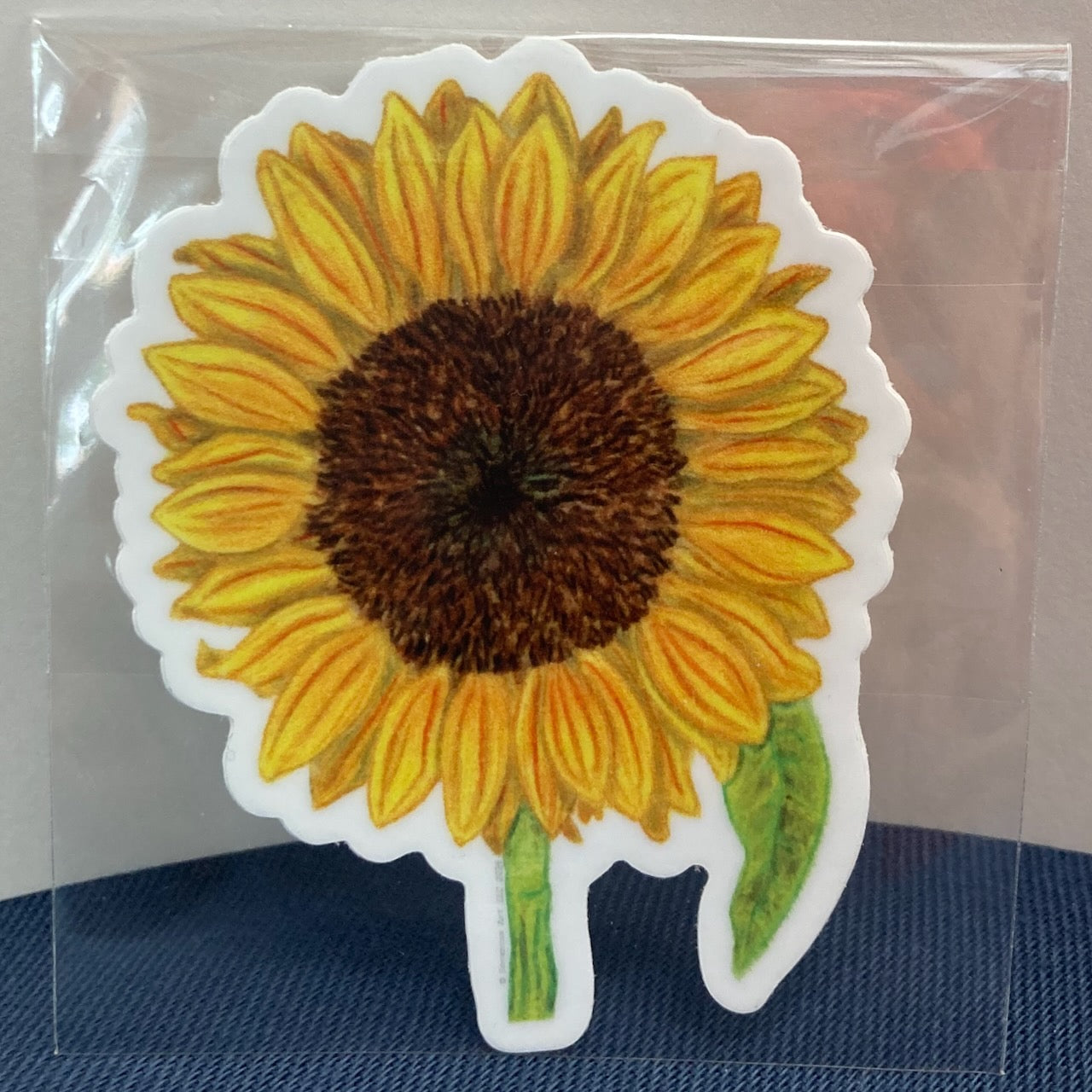 Sunrich Summer Provence Sunflower Vinyl Sticker (2.28″ × 3″)