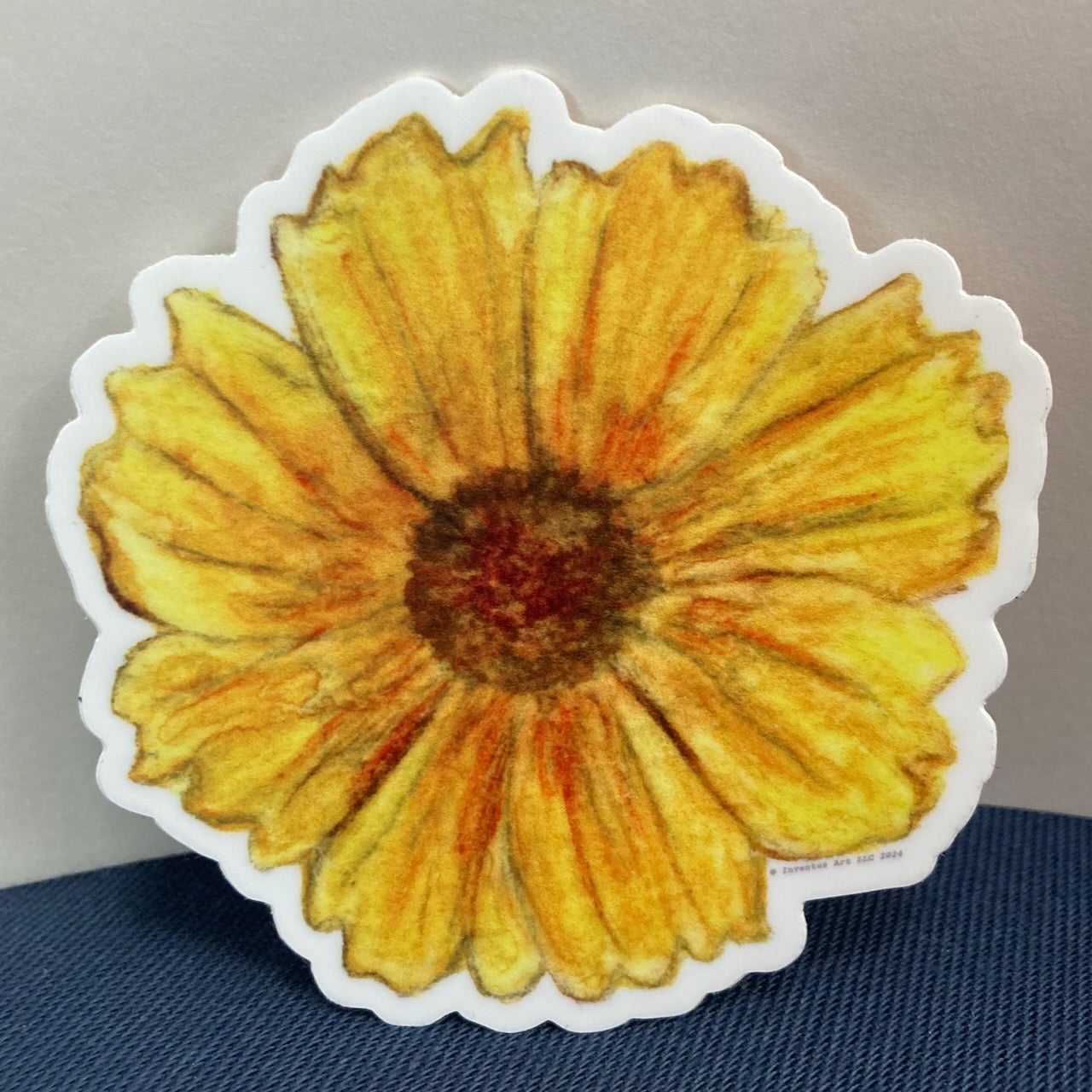 Lanceleaf Coreopsis Vinyl Sticker (2.98″ × 3″)