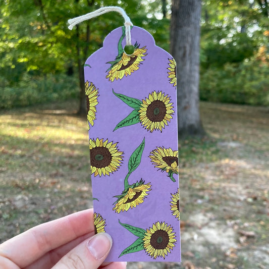 Sunflower Bookmark (6+ color options)