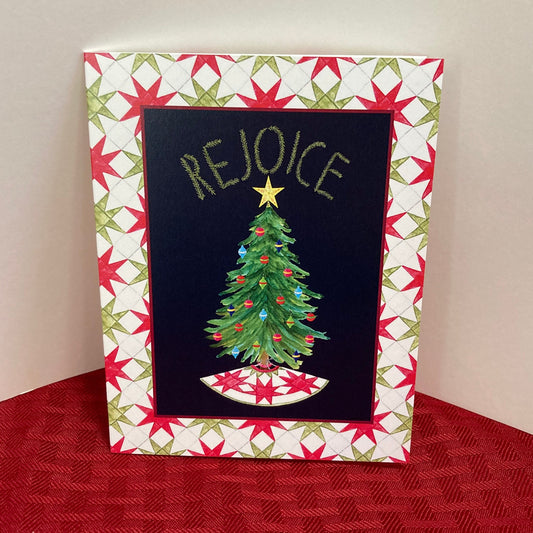 Single "Rejoice" Christmas Greeting Card (A2)