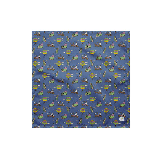 Lavender-Blue "Dreaming Adventure" Bandana (3 sizes)