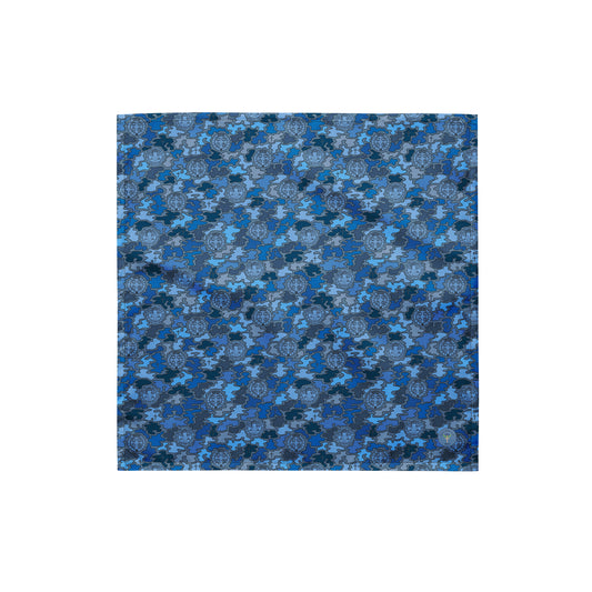 Blue "Catholicamouflage" Polyester Bandana (3 sizes)