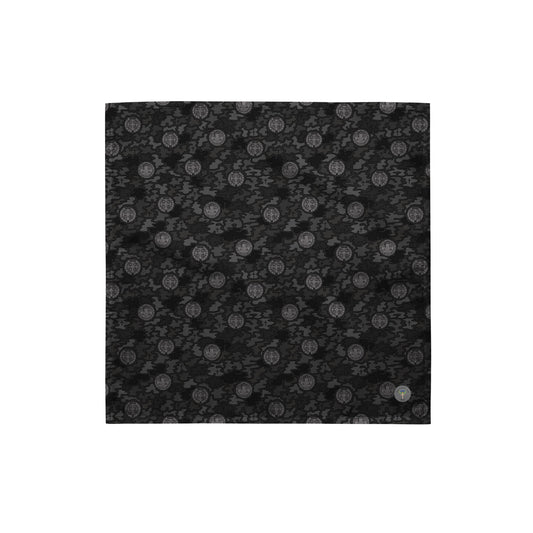 Black "Catholicamouflage" Polyester Bandana (3 sizes)