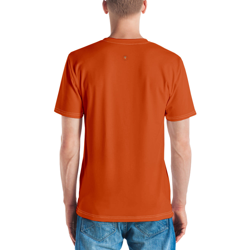 Men's Orange Climbing "Dreaming Adventure" Crew-Neck T-shirt (Size XS-2XL)