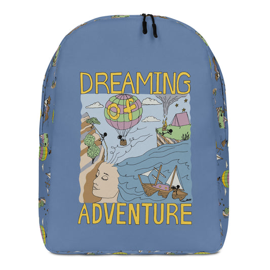 Lavender-Blue "Dreaming Adventure" Minimalist Backpack