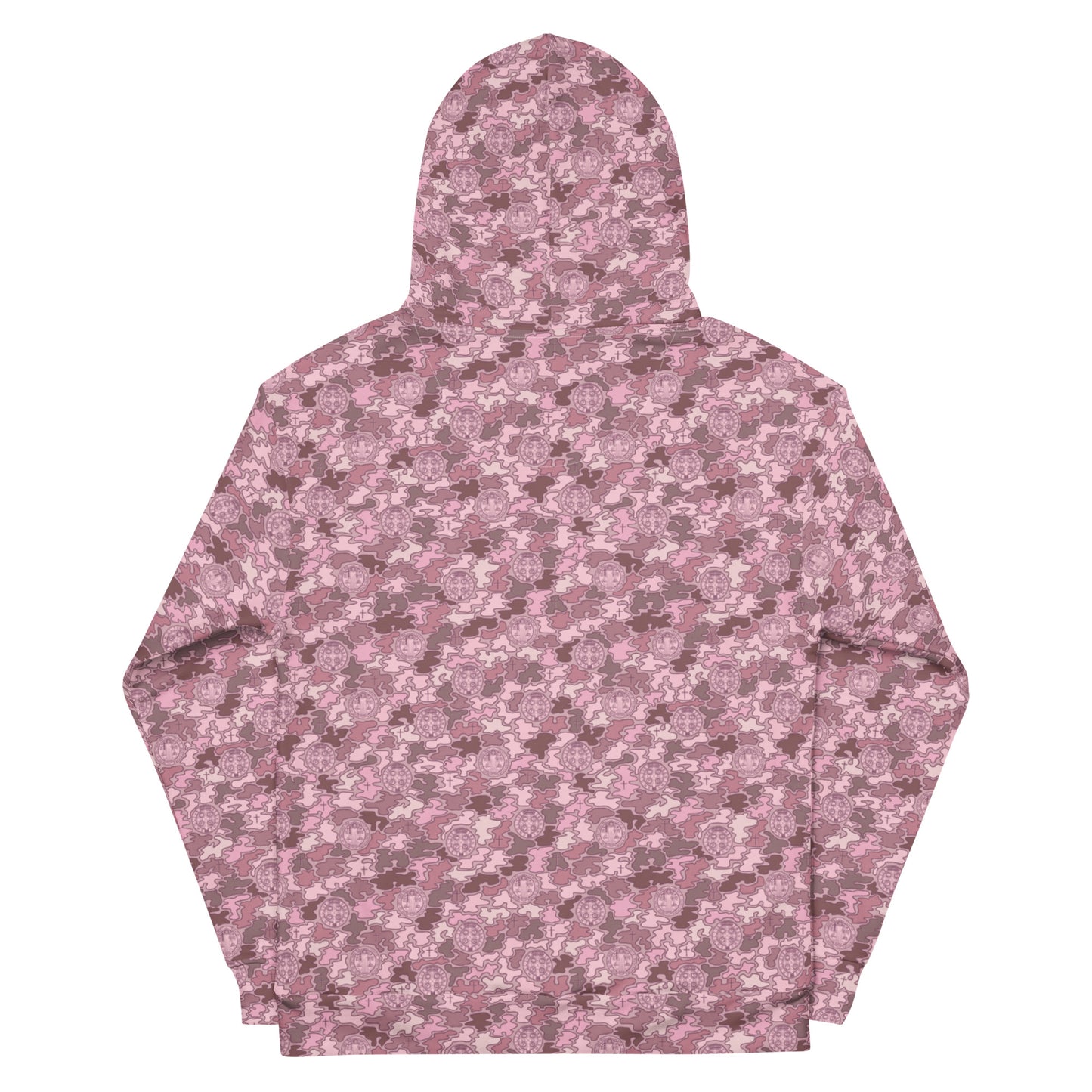 Pink "Catholicamouflage" Unisex Pull-over Hoodie (Size XS-6XL)