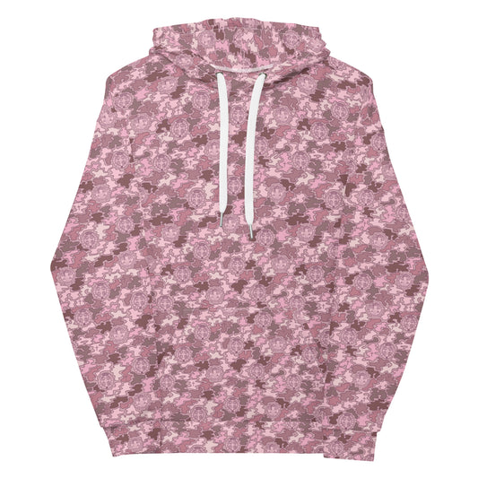 Pink "Catholicamouflage" Unisex Pull-over Hoodie (Size XS-6XL)