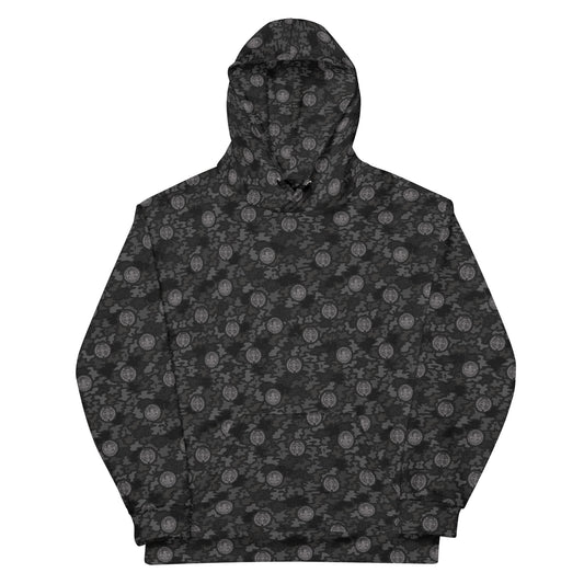 Black "Catholicamouflage" Unisex Pull-over Hoodie (Size XS-6XL)